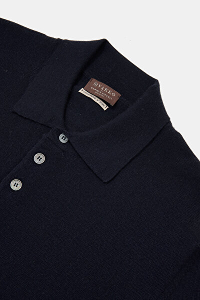 LACİVERT POLO YAKA TRİKO 3