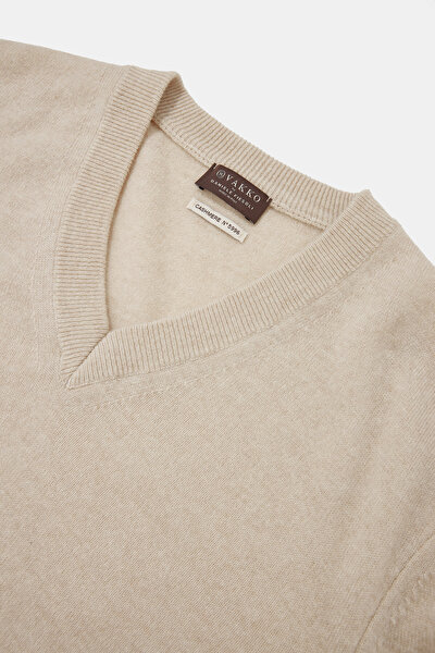 ECRU V NECK TRICOT 3