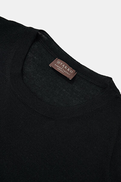 BLACK BASIC / ROUND NECKLINE TRICOT 3