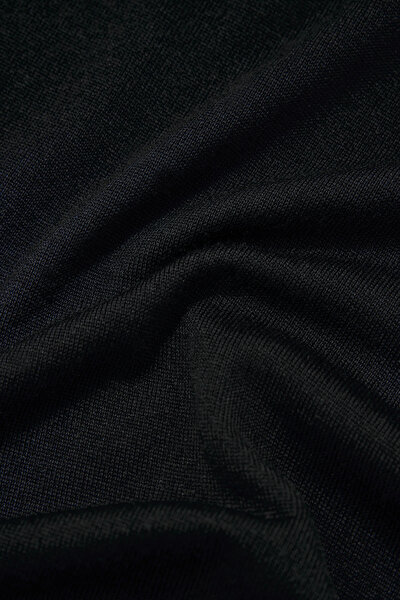 BLACK BASIC / ROUND NECKLINE TRICOT 4