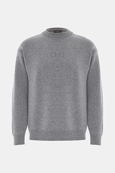 ANTHRACITE MELANGE BASIC / ROUND NECKLINE TRICOT 5