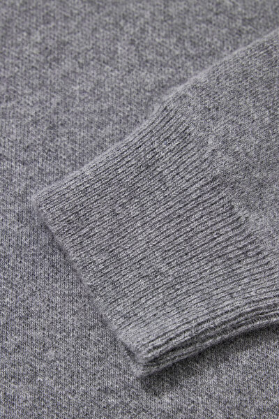 ANTHRACITE MELANGE BASIC / ROUND NECKLINE TRICOT 8