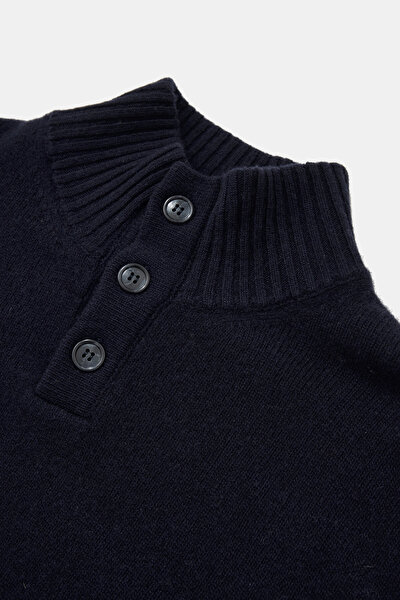 NAVY BLUE 1/2 TURTLENECK TRICOT 3
