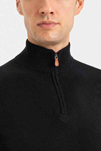 BLACK 1/2 TURTLENECK TRICOT 4