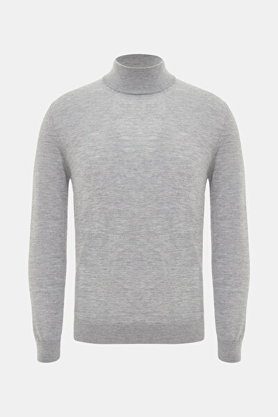 GRAY MELANGE 1/2 TURTLENECK TRICOT 5