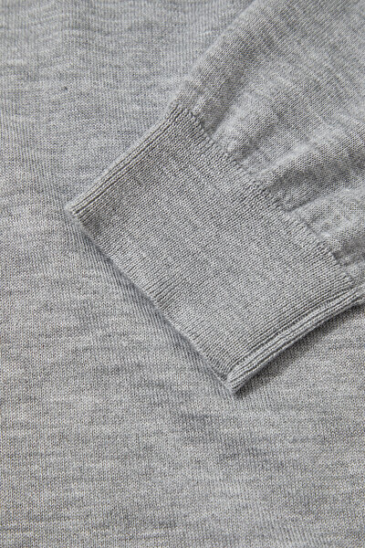 GRAY MELANGE 1/2 TURTLENECK TRICOT 8