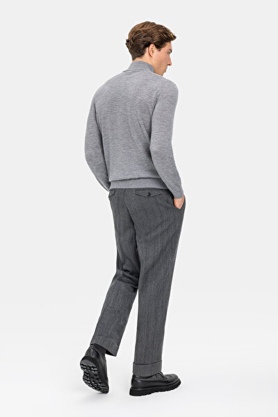 GRAY MELANGE 1/2 TURTLENECK TRICOT 4