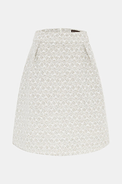 ECRU DESIGN FILLED SKIRT 4