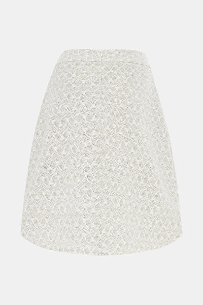 ECRU DESIGN FILLED SKIRT 5