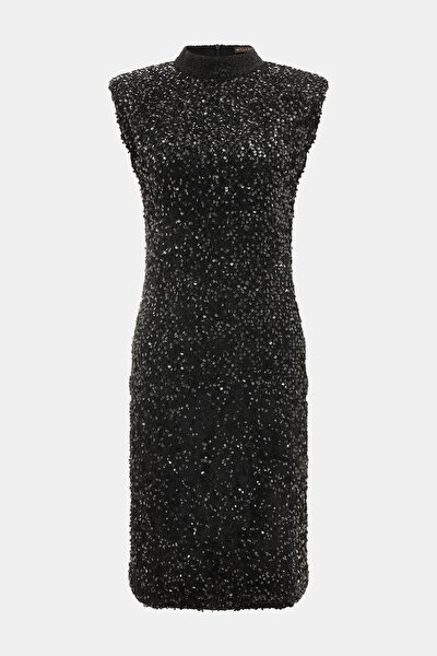 BLACK SLEEVELESS DRESS 5
