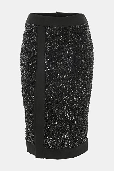 BLACK SEQUINED SKIRT 5