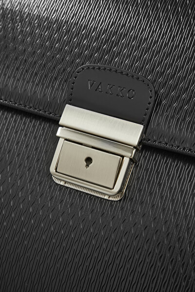 BLACK LEATHER BAG 5
