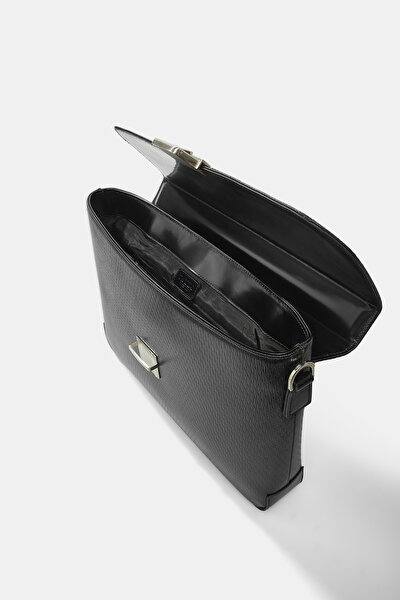 BLACK LEATHER BAG 8