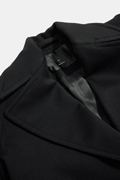 BLACK WOOL REEFER JACKET 3
