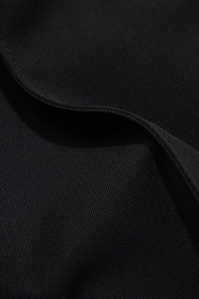 BLACK STRAIGHT CUT WOOL TROUSERS 4
