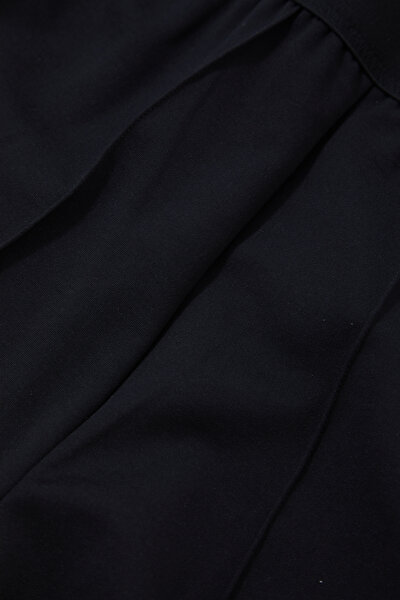 BLACK STRAİGHT CUT WOOL TROUSERS 4