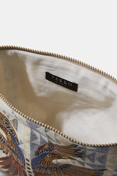 ECRU GEOMETRIC DESIGN BAG 5