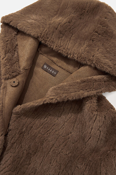 BROWN ECO FUR 8
