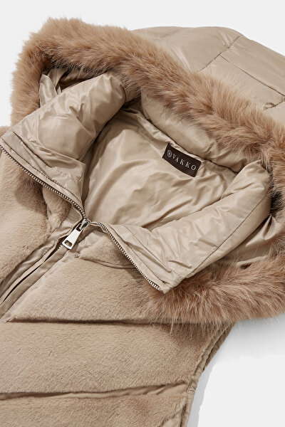 BEIGE ECO FUR 8