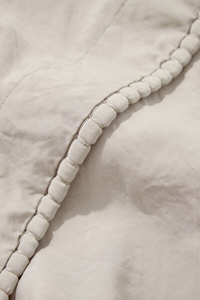 CREAM VİSCOSE SKIRT 4