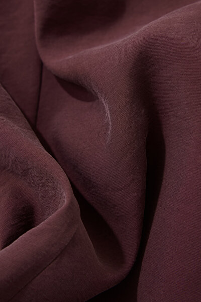MAROON STRAIGHT CUT VİSCOSE TROUSERS 4