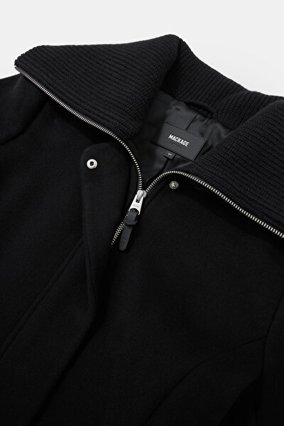 BLACK WOOL REEFER JACKET 3