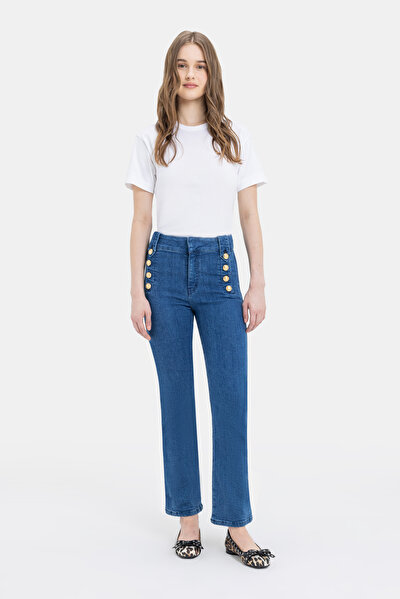 LONG FLARE JEAN PANTS 5