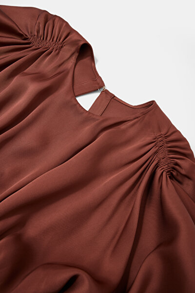 RED BROWN DRESS 3