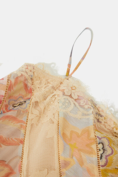 MULTICOLOR DESİGN FILLED MİDİ DRESS 3