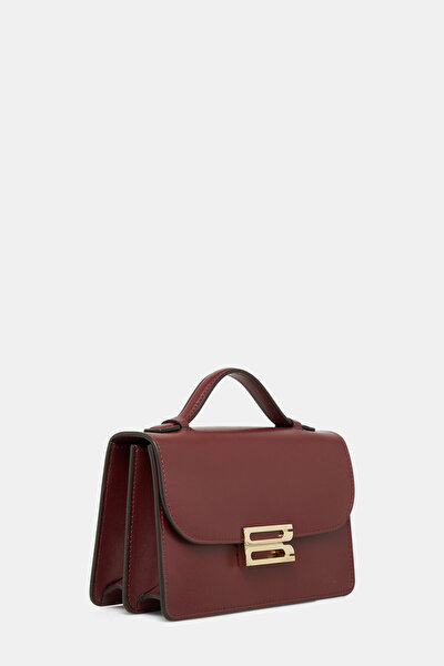 MAROON LEATHER BAG 3