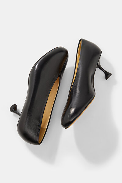 BLACK LEATHER SHOES 5