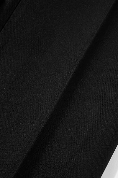 BLACK STRAİGHT CUT TROUSERS 4