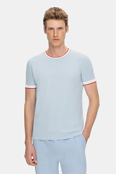 MAVİ O YAKA KISA KOLLU T-SHIRT 4