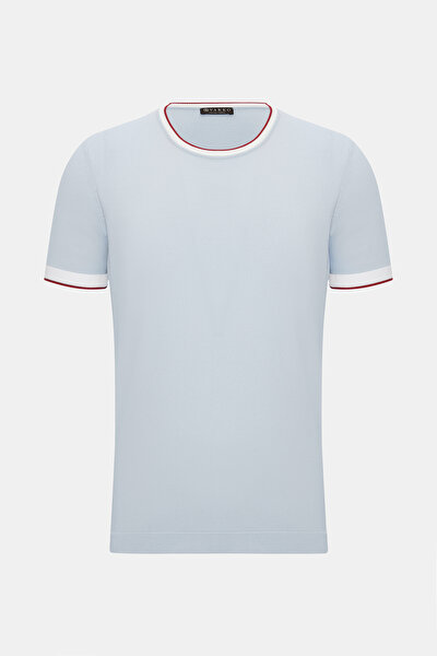 MAVİ O YAKA KISA KOLLU T-SHIRT 5