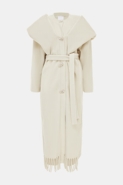 CREAM WOOL REEFER JACKET 3