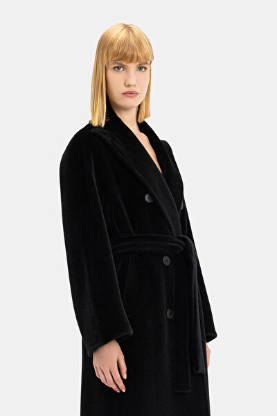 BLACK WOOL/CASHMERE OVERCOAT 5