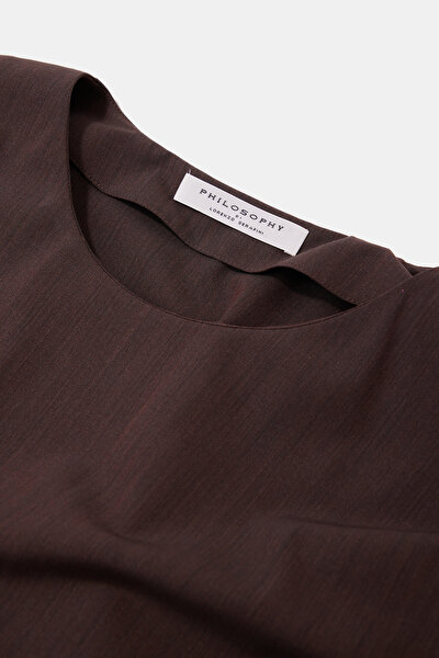 BROWN MIDI DRESS 3