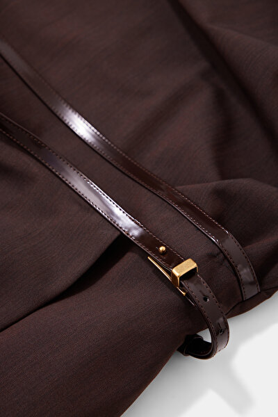 BROWN MIDI DRESS 4