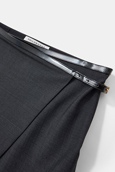 DARK GREY SKİRT 3
