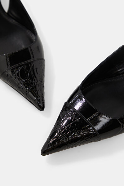 BLACK LEATHER SHOES 4