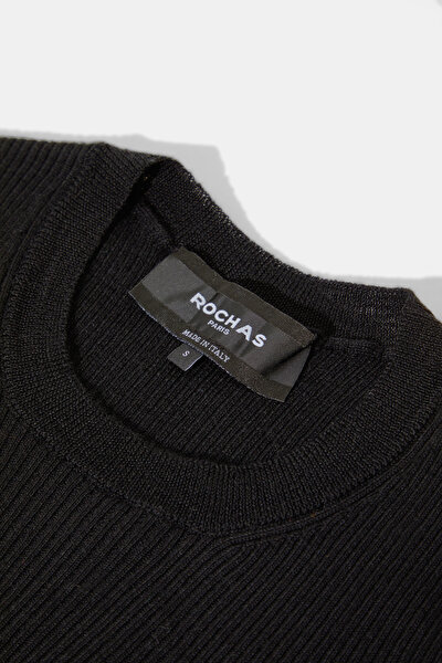 BLACK WOOL JERSEY 3