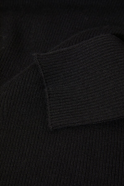 BLACK WOOL JERSEY 5
