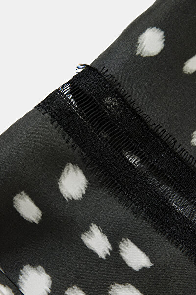 WHİTE WIDE LEG SILK TROUSERS 4
