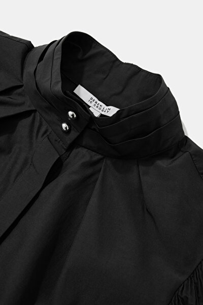 COMFORT BLACK MANDARİN COLLAR SHIRT 3