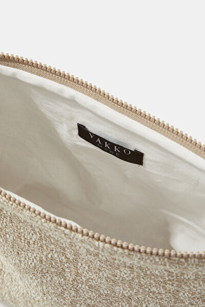 BEIGE GEOMETRIC DESIGN BAG 5