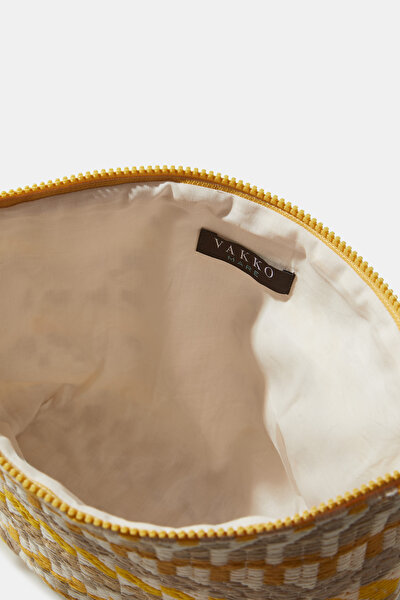 ECRU GEOMETRIC DESIGN BAG 5