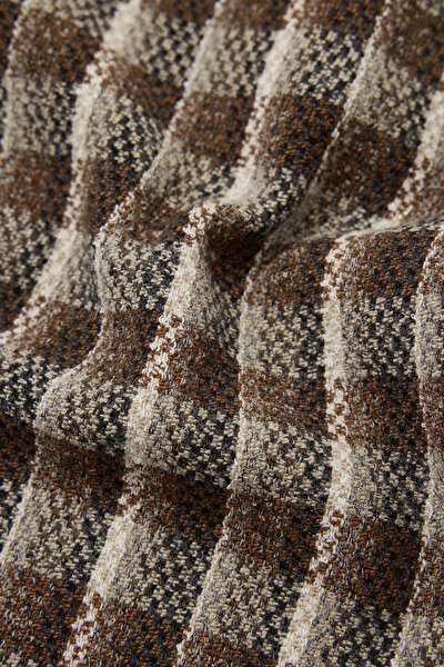 BROWN SKİNNY WOOL TROUSERS 4