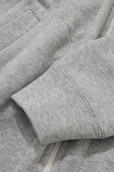 GREY RELAX FİT HOODİE SWEATSHIRT 4