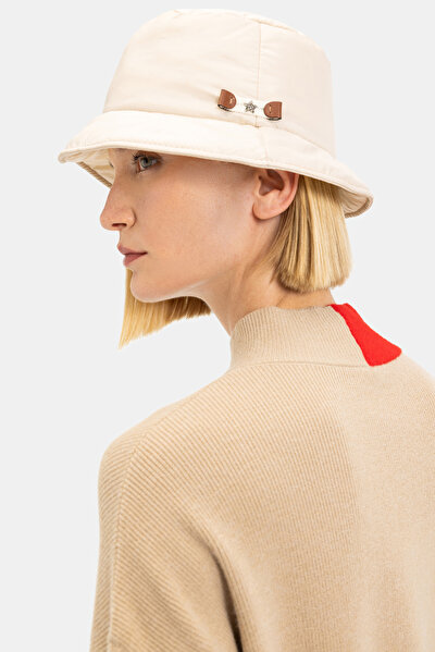 CREAM UPRIGHT COLLAR  KNITWEAR 5