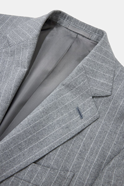GRAY MELANGE WOOL SUIT 10